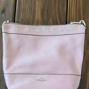Coach Pink Leather Shoulder Bag